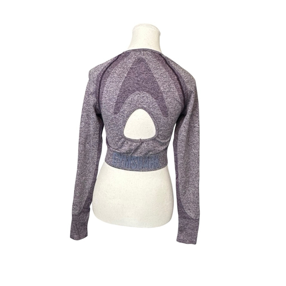 Gymshark Flex Sport Long sleeve Crop top purple - Picture 4 of 6